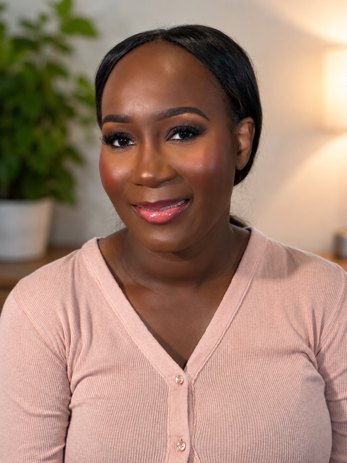 Full Glam makeup look by Glam by Cella